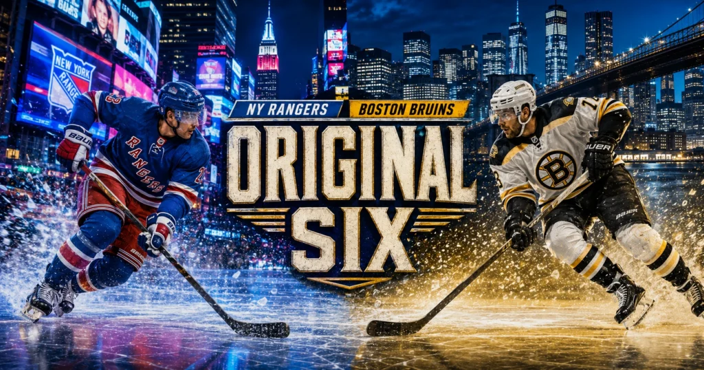 Zajazd na NHL: NY Rangers vs Boston - Original Six so sprievodcom s letenkami, ubytovanim na manhattane a za najlepsiu cenu na trhu