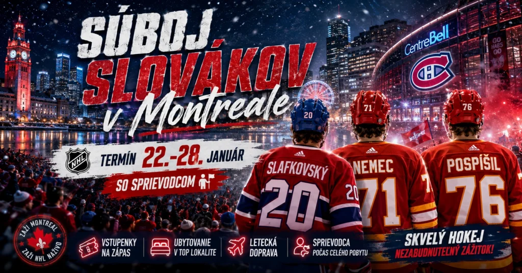Kompletny zajazd na NHL do Montrealu s letenkami, ubytovanim a sprievodcom CK cez www.superfanusik.sk
