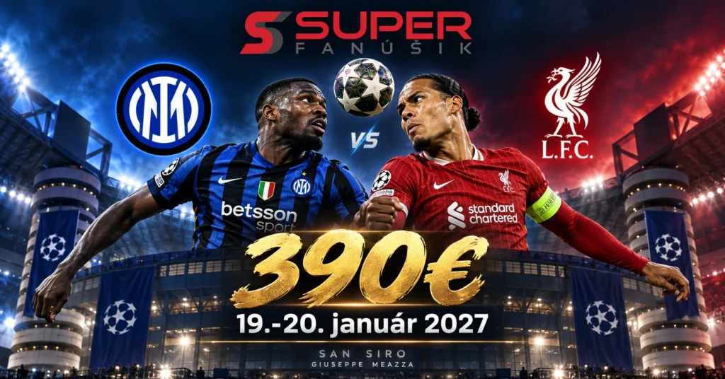 Zajazd na ligu majstrov - inter milano - fc liverpool s letenkami, ubytovanim a poistenim od ck superfanusik.sk